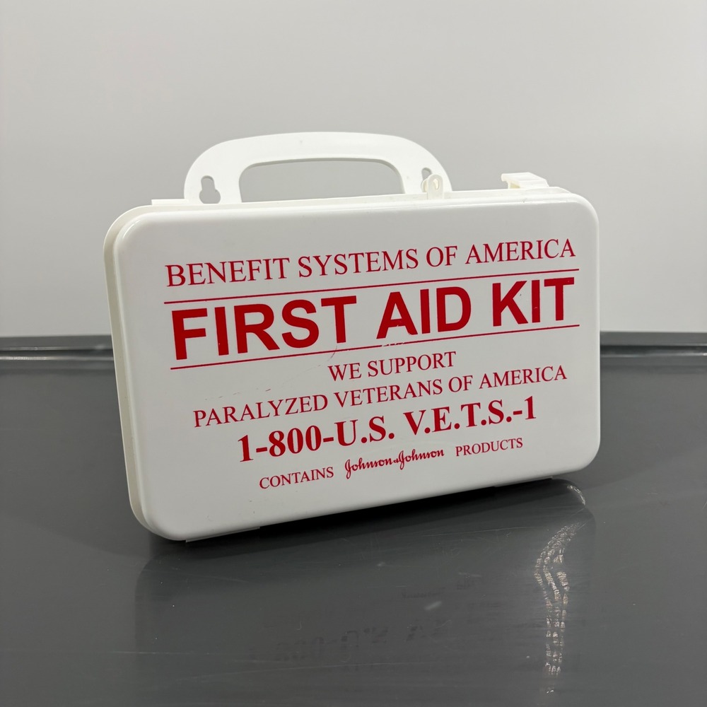 Vintage Durham Mfg Co First Aid Kit Paralyzed Veterans of America Made in USA